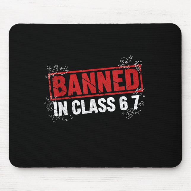 Mousepad Christmas 67 Meme Design Funny Six Seven Hands 6 7 (Frente)