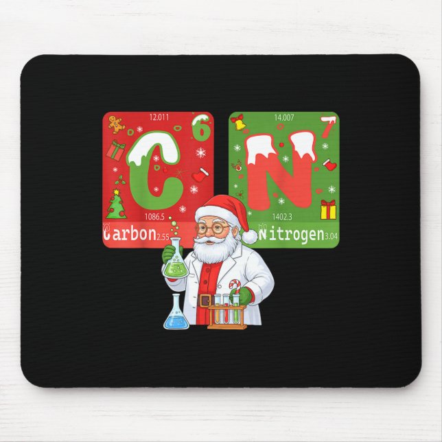 Mousepad Christmas 67 Meme Science Chemistry Humor Periodic (Frente)