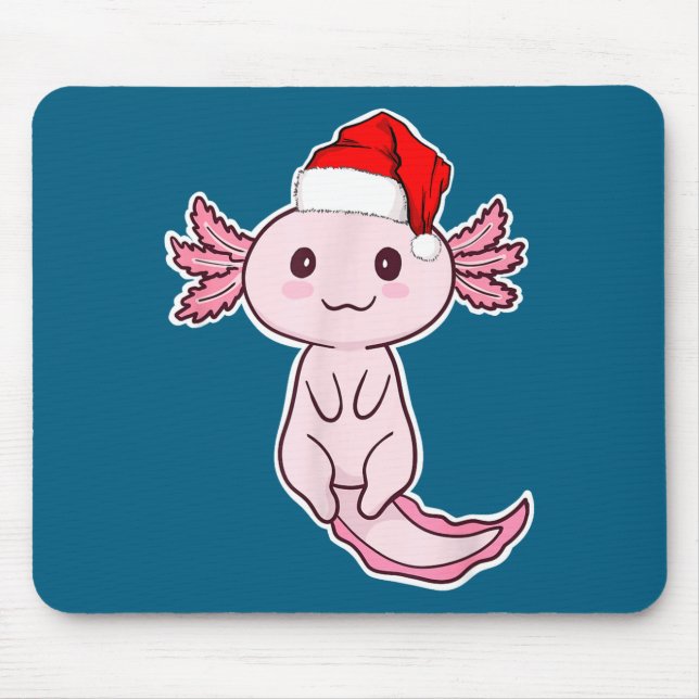 Mousepad Christmas Axolotl  (Frente)
