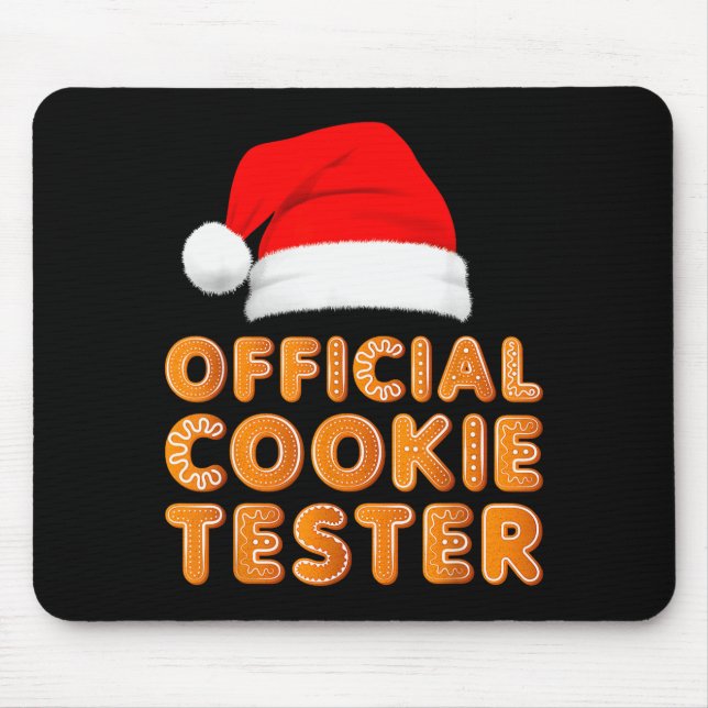 Mousepad Christmas Baking Crew Cookie Tester Xmas Pajamas  (Frente)