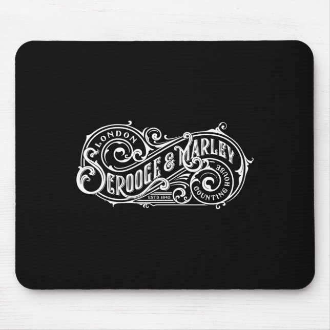 Mousepad Christmas Carol Scrooge And Marley Counting House  (Frente)