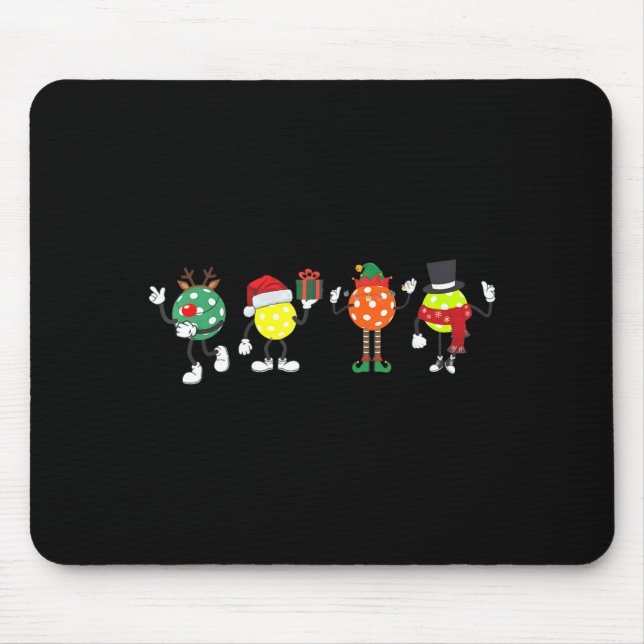 Mousepad Christmas Ckleball Player Xmas Santa Reindeer Elf  (Frente)