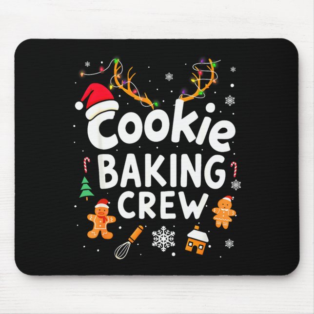 Mousepad Christmas Cookie Baking Crew Family Baking Team Fu (Frente)