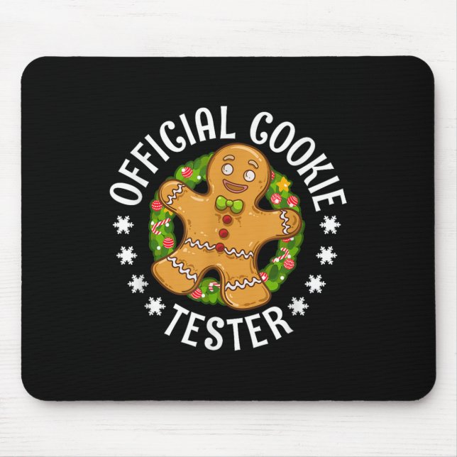 Mousepad Christmas Cookie Tester Men Women Kids Youth  (Frente)