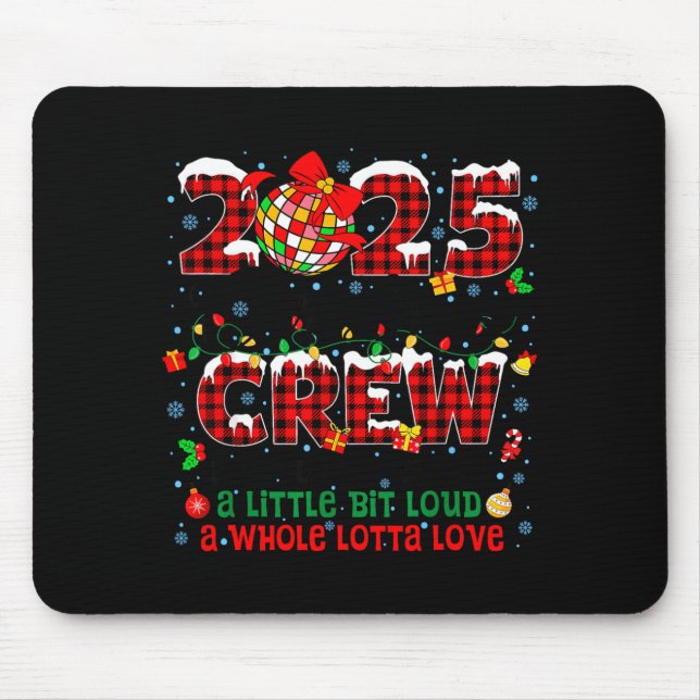 Mousepad Christmas Crew 2025 Family Christmas Matching Xmas (Frente)