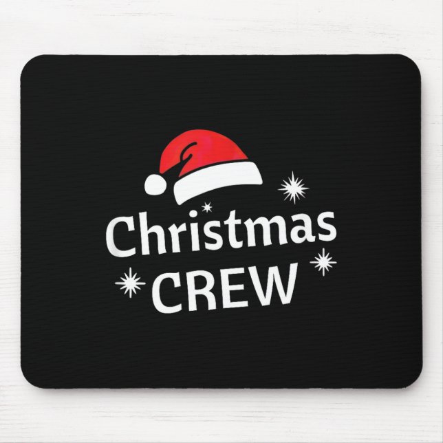 Mousepad Christmas Crew Santa's Hat Merry Xmas  (Frente)