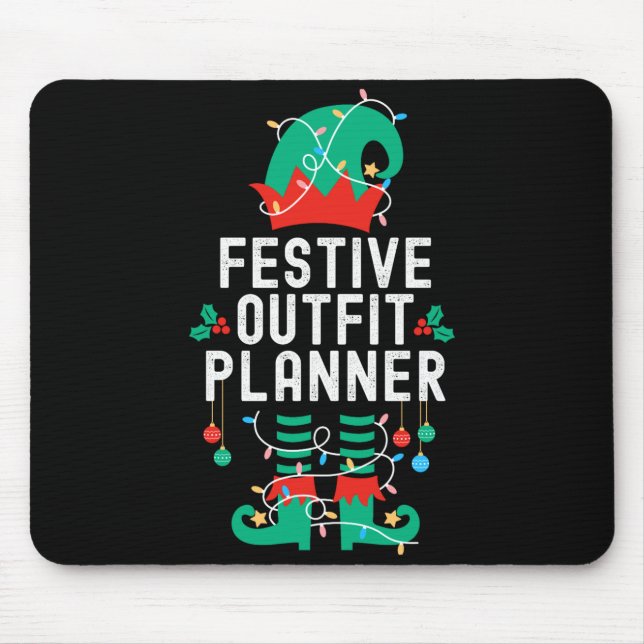 Mousepad Christmas Elf Office Team Party Family Matching _1 (Frente)