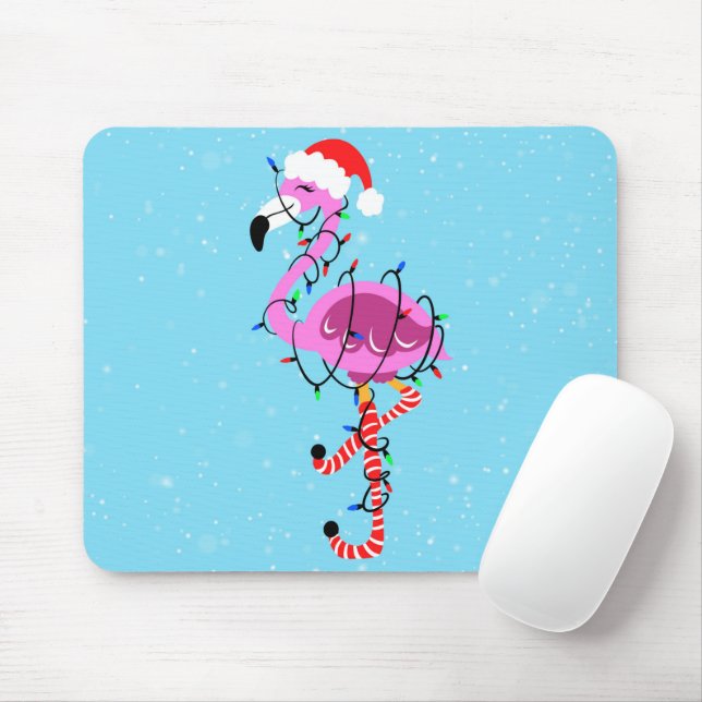 Mousepad Christmas Flamingo (Com mouse)