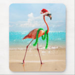 Mousepad Christmas Flamingo on the Beach<br><div class="desc">Wishing you warmest Holiday wishes! | Avanti,  the Global Humor Brand™ has been entertaining the world with its Feel Good Funny greeting cards for over 40 years. Our characters live life to the fullest and celebrate the humor in everyday life.</div>