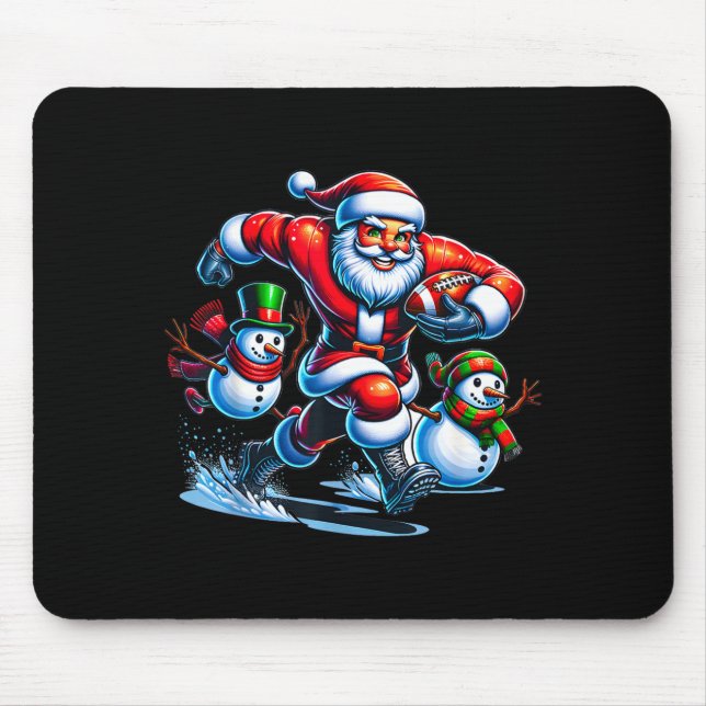 Mousepad Christmas Football Santa Playing Football  (Frente)