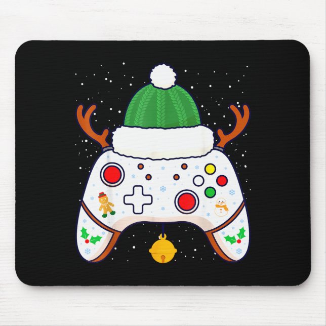 Mousepad Christmas Gamer Video Game Controller Gamepad  (Frente)