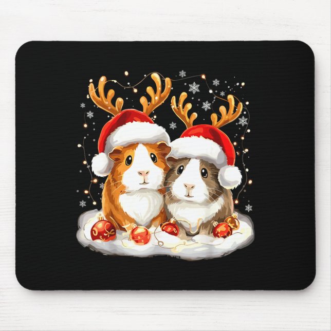 Mousepad Christmas Guinea G Reindeer Xmas  (Frente)