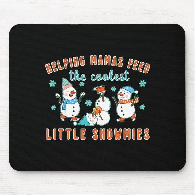 Mousepad Christmas Lactation Consultant Lactation Nurse Lac (Frente)