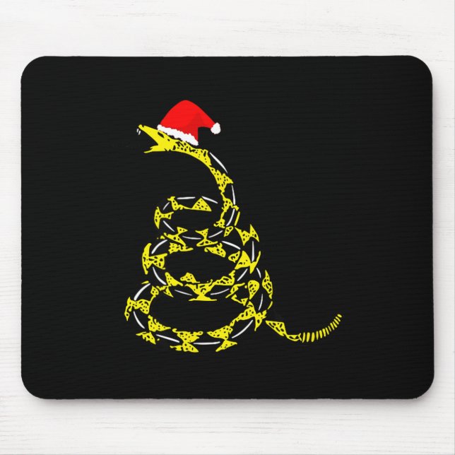 Mousepad Christmas Libertarian Gadsden Don't Tread Snake  (Frente)