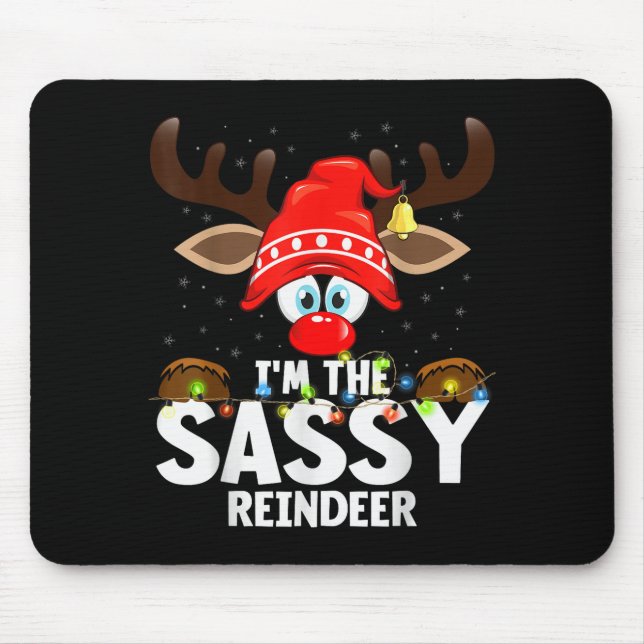 Mousepad Christmas Matching I'm The Sy Reindeer  (Frente)