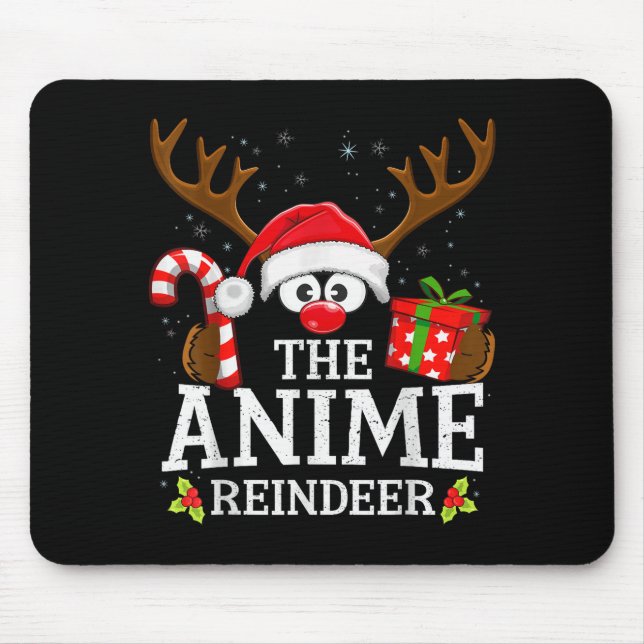 Mousepad Christmas Matching The Anime Reindeer Family  (Frente)