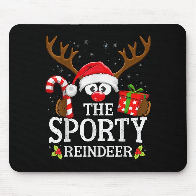 Mousepad Christmas Matching The Srty Reindeer Family  (Frente)