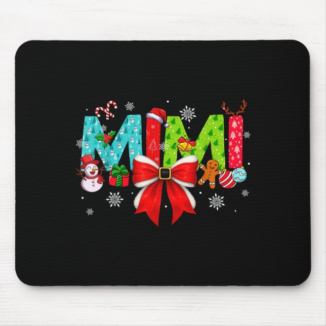 Mousepad Christmas Mimi Coquette Bow Mimi Christmas  (Frente)