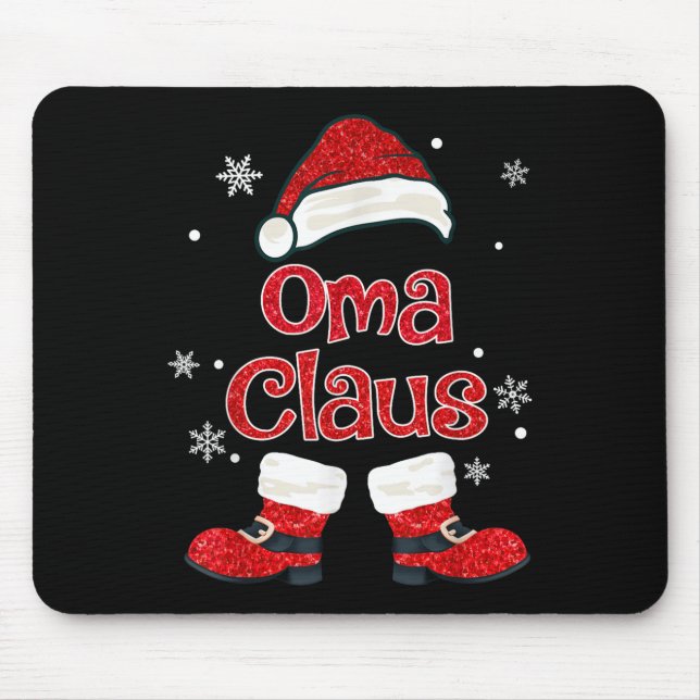 Mousepad Christmas Oma Claus Grandmother Aunt Mother Daught (Frente)