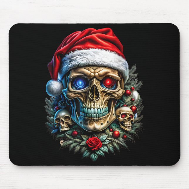 Mousepad Christmas Outfit Skull Christmas Death Heavy Xmas  (Frente)