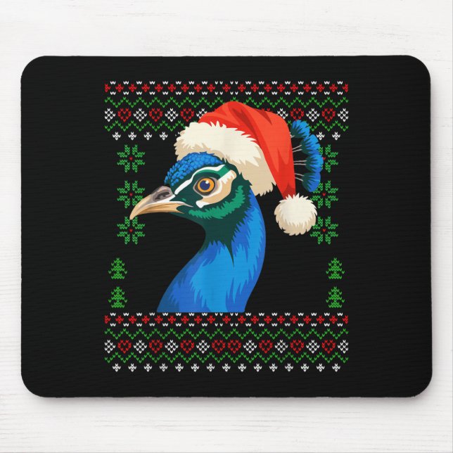 Mousepad Christmas Pea Ugly Xmas Sweater  (Frente)