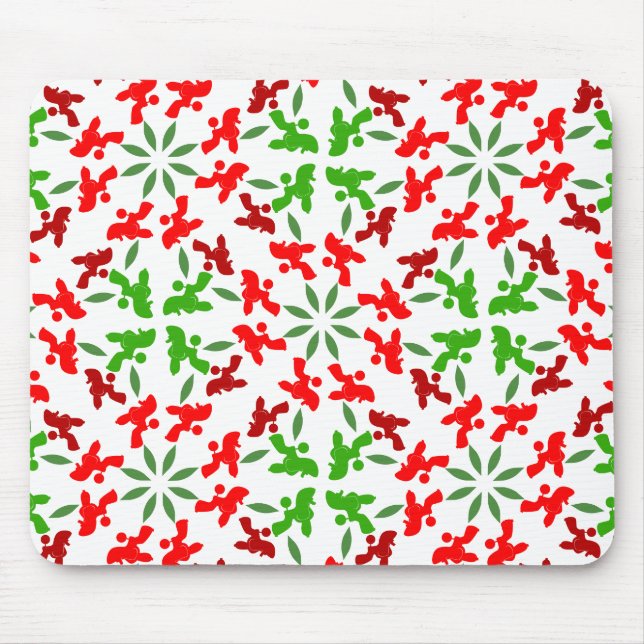 Mousepad Christmas Poodles (Frente)