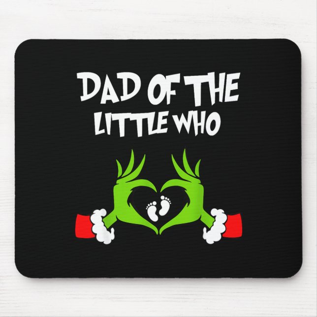 Mousepad Christmas Pregnancy Announcement Funny Dad Of The  (Frente)