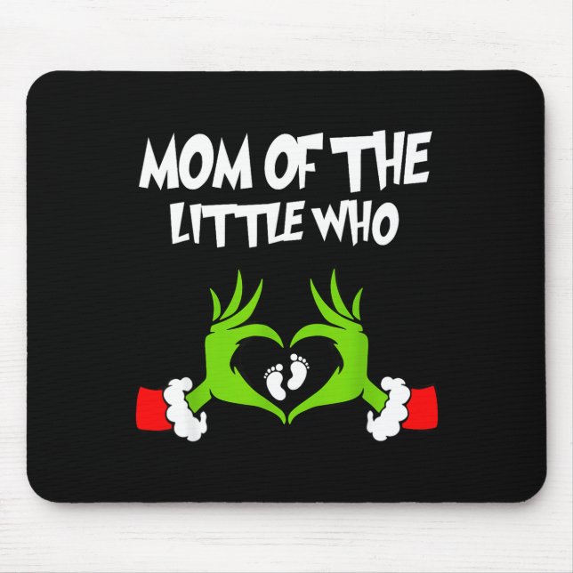 Mousepad Christmas Pregnancy Announcement Funny Mom Of The  (Frente)