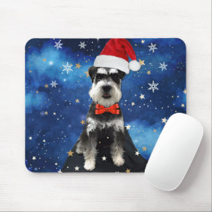 Mousepad Christmas Schnauzer