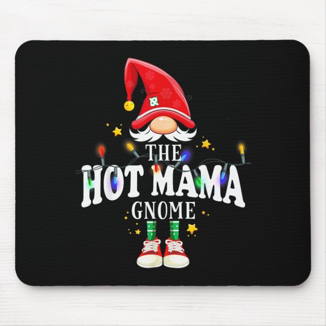 Mousepad Christmas The Hot Mama Gnome X-mas Matching Pjs  (Frente)