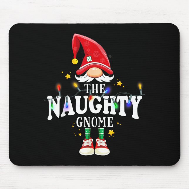 Mousepad Christmas The Naughty Gnome X-mas Matching Pjs  (Frente)