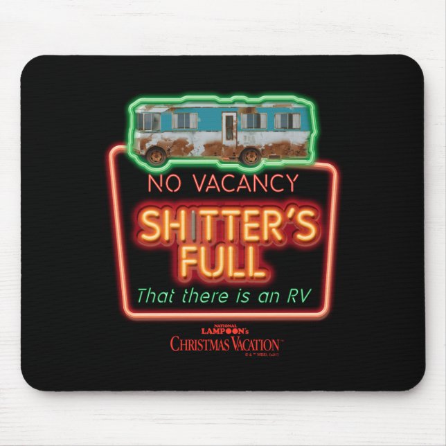 Mousepad Christmas Vacation Ters Full Neon Sign  (Frente)