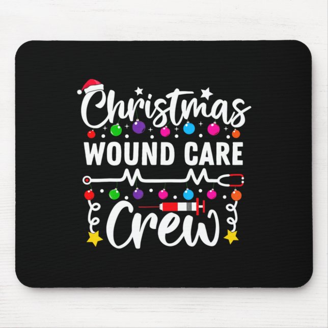 Mousepad Christmas Wound Care Crew Nurse Xmas Nursing Rn Lp (Frente)