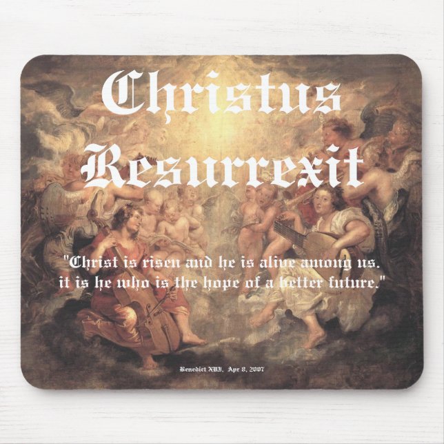 Mousepad Christus Resurrexit - esperança/imagem completa (Frente)