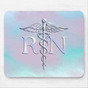 Mousepad Chrome Like RN Caduceus in Mother Pearl Style
