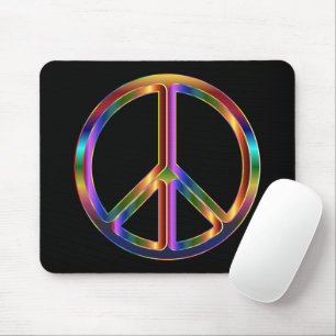 Mousepad Chrome Peace Sign
