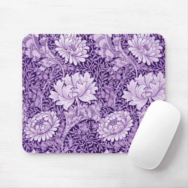 Mousepad Chrysanthemum Purple, William Morris (Com mouse)