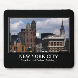 Mousepad Chrysler que constrói, Flatiron com nuvens 2C
