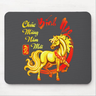 Mousepad Chuc Mung Nam Moi Binh Ngo Ano Novo Lunar Vietnami