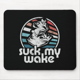 Mousepad Chupe Meu Wake Jet Ski Retro 70s Engraçado Present