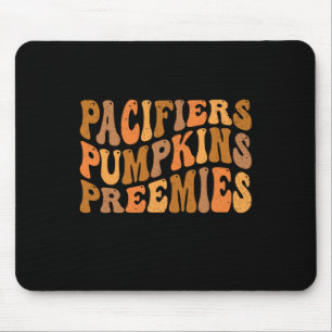 Mousepad Chupetas Groovy Abóboras Prematuros Enfermeira Niu