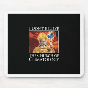 Mousepad church_of_climatology_blk_stkr