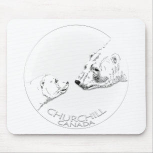 Mousepad Churchill Souvenirs Polar Bear Art Shirts & Gifs