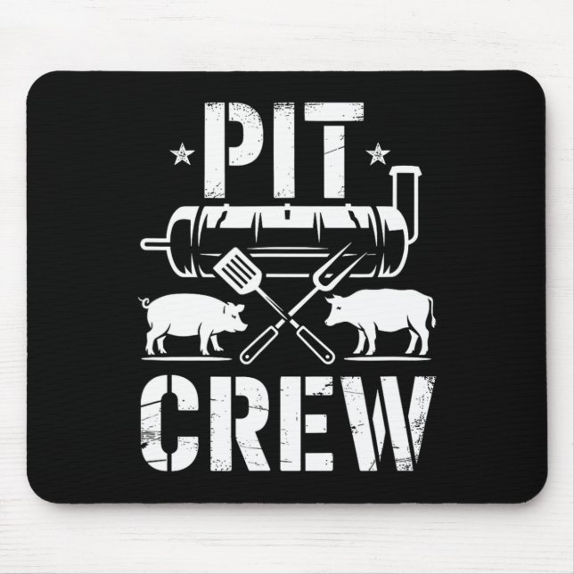 Mousepad Churrasco de aderência da tripulação (Frente)