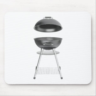 Mousepad Churrasco de chaleira negra com tampa