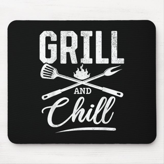 Mousepad Churrasco De Grelha E Enchimento De Ferramentas De (Frente)