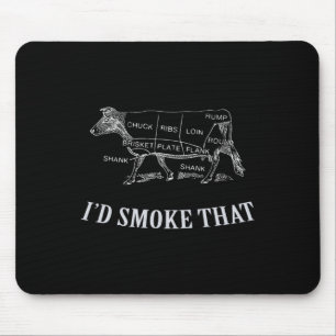 Mousepad Churrasco Legal - Eu Fumaria Isso - Carne