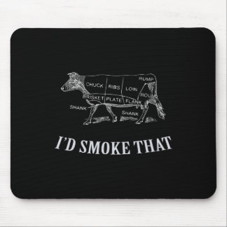 Mousepad Churrasco Legal - Eu Fumaria Isso - Carne