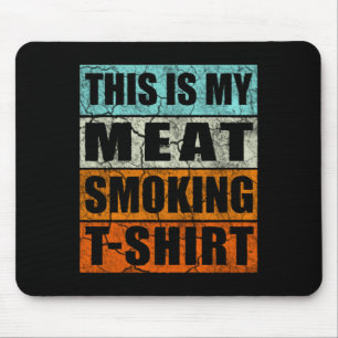 Mousepad Churrasco masculino com tema de fumante retrô - ca