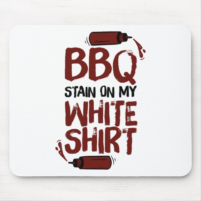 Mousepad Churrasco No Meu Branco 1 (Frente)